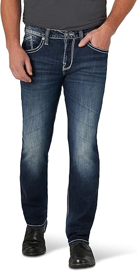 Blu Rock Men's Flex Stretch Slim Straight Jeans
